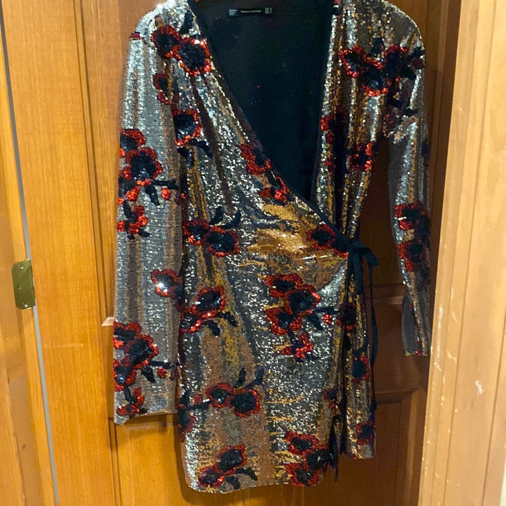 Zara sequence dress flower m